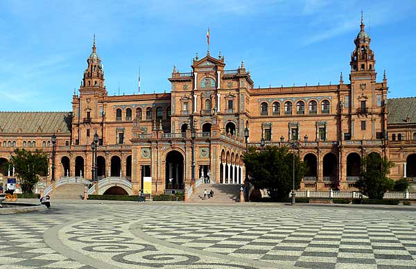 Náměstí ve městě Sevilla